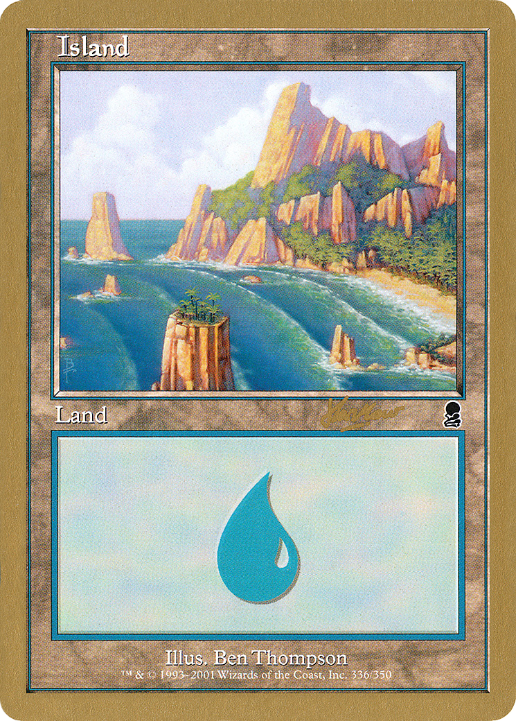 Island (336) - 2002 Sim Han How (ODY) (WCD-336) - World Championship Decks 2002