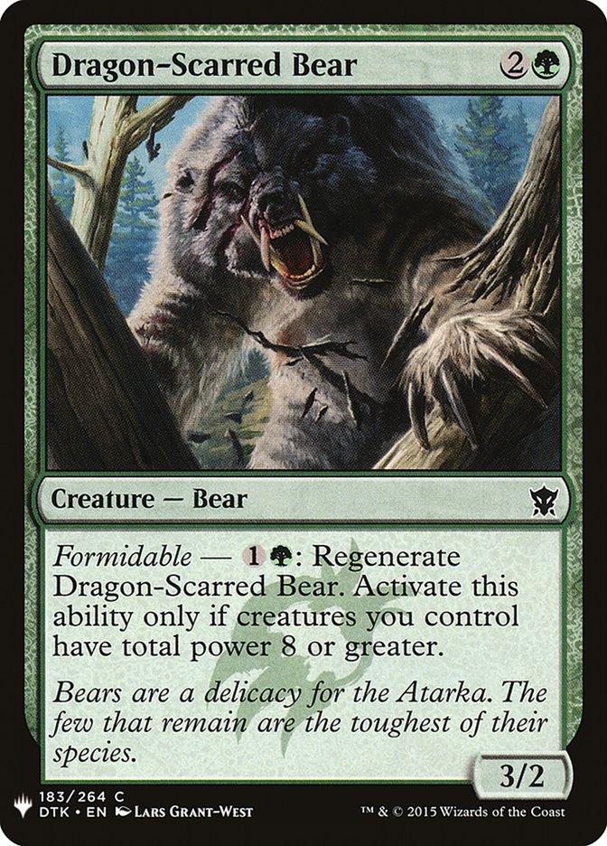 Dragon-Scarred Bear [Mystery Booster] | The CG Realm