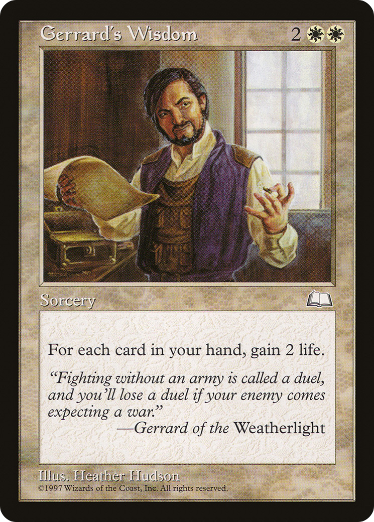 Gerrard's Wisdom (WTH-) - Weatherlight