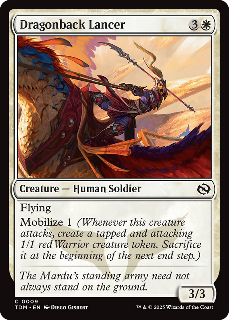 Dragonback Lancer [Tarkir: Dragonstorm] | The CG Realm