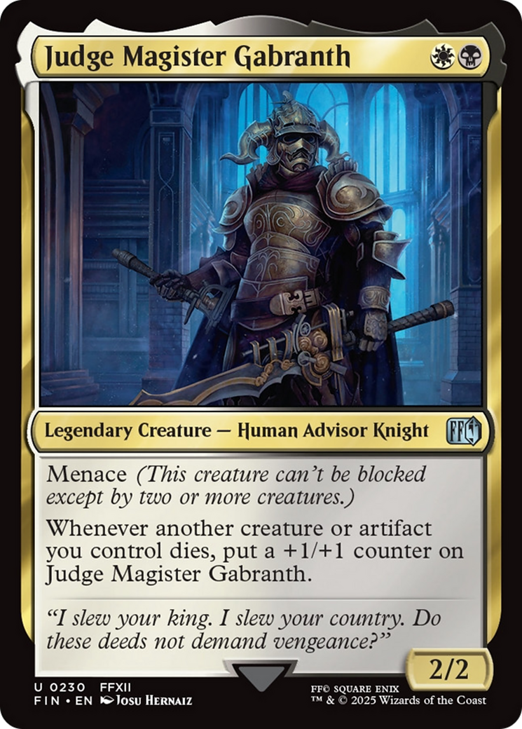 Judge Magister Gabranth [FINAL FANTASY] | The CG Realm