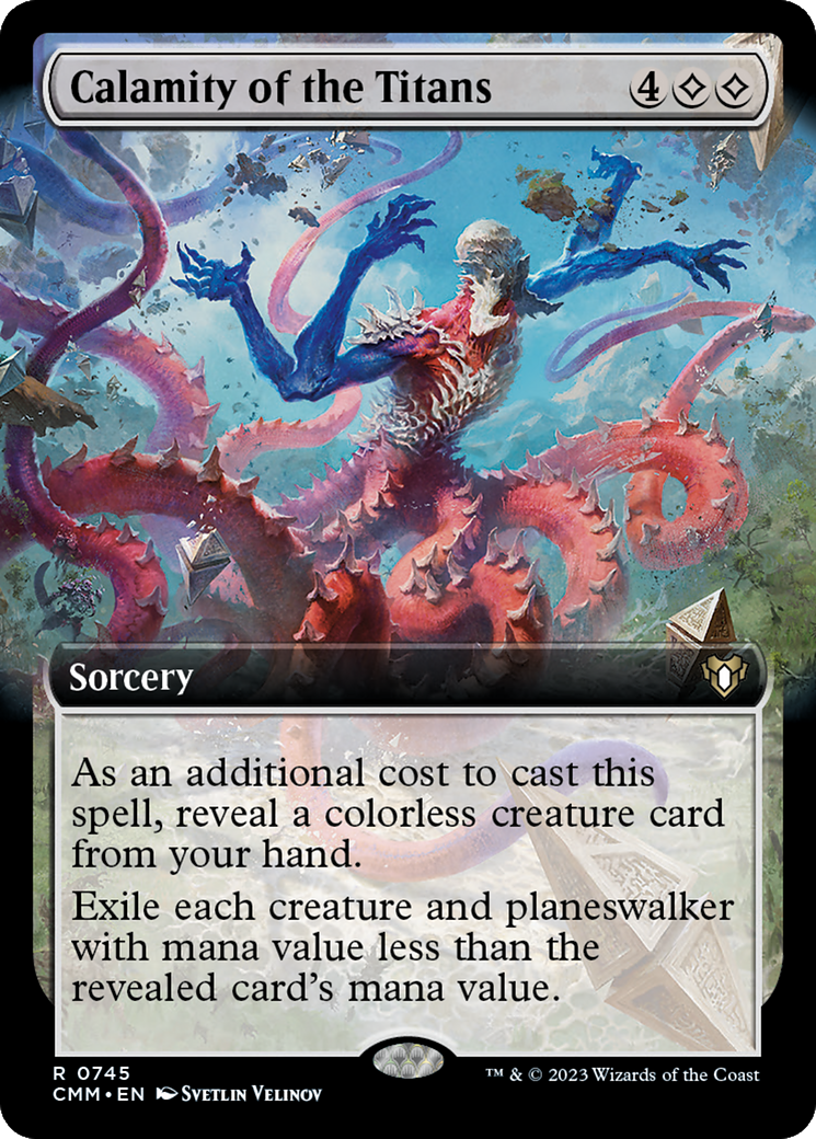 Calamity of the Titans (Extended Art) [Commander Masters] | The CG Realm