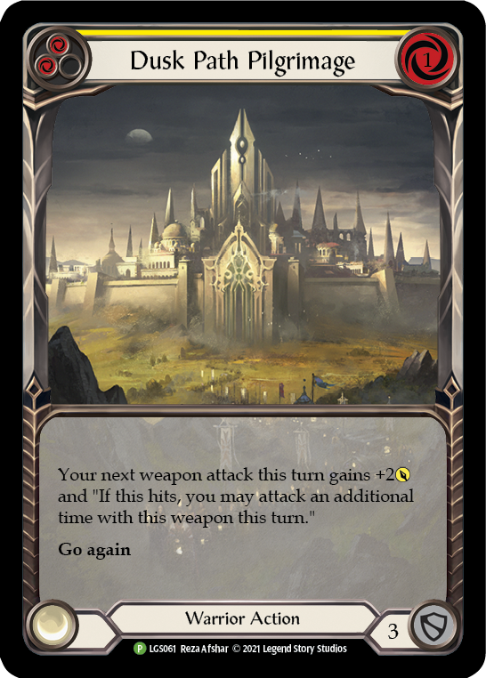 Dusk Path Pilgrimage (Yellow) [LGS061] (Promo)  Rainbow Foil | The CG Realm