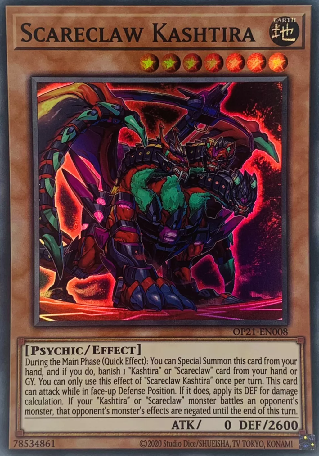 Scareclaw Kashtira [OP21-EN008] Super Rare | The CG Realm