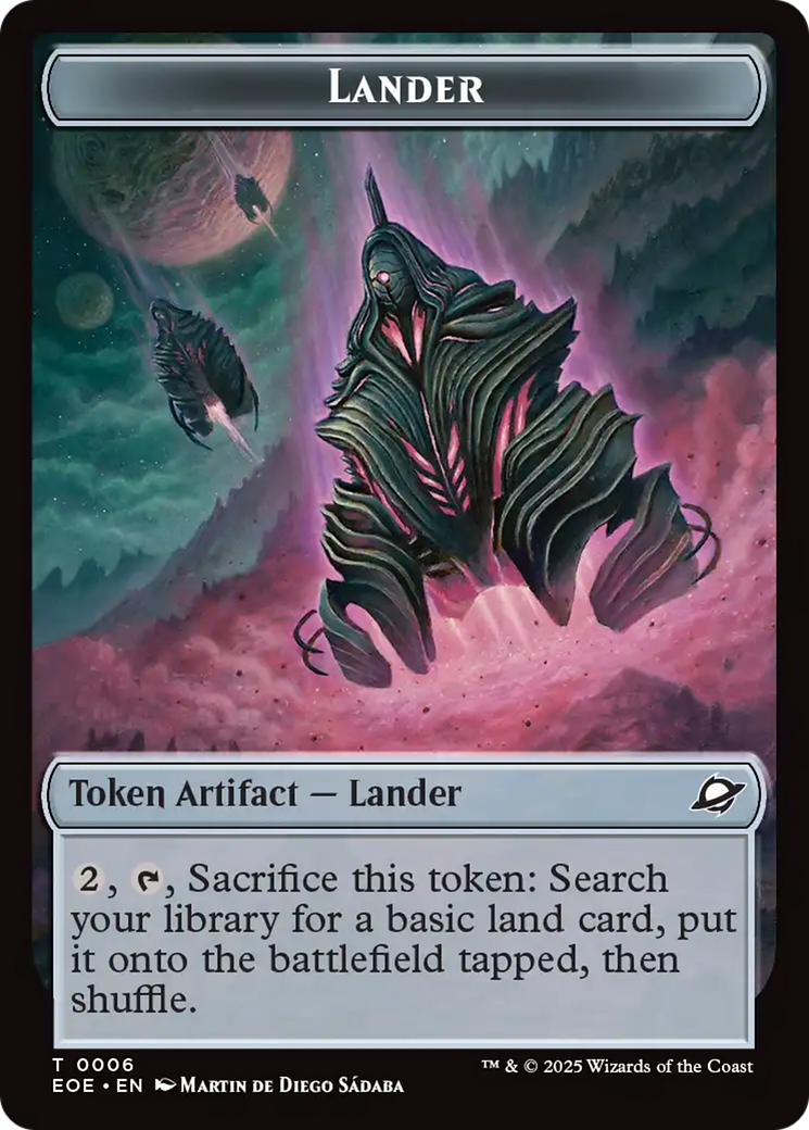 Beast (0006) // Lander (0008) Double-Sided Token (EOC-6 // 8) - Commander: Edge of Eternities