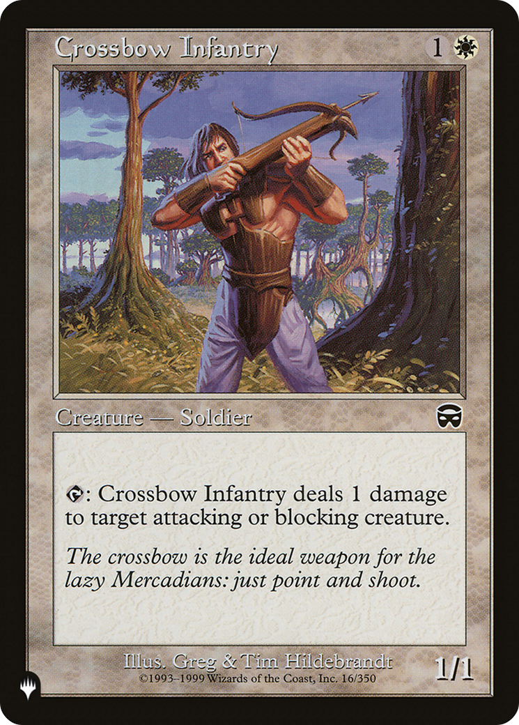 Crossbow Infantry [The List] | The CG Realm