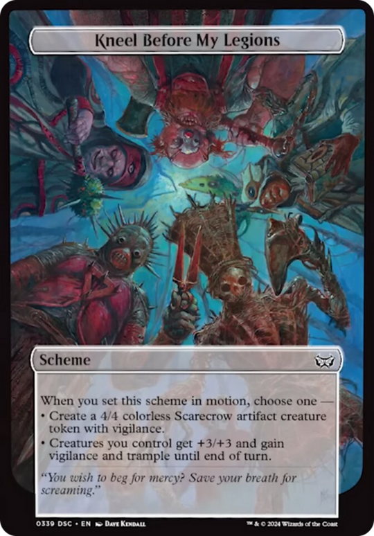 Kneel Before My Legions (Full Art) (A:DSC-339) - Duskmourn: House of Horror Commander