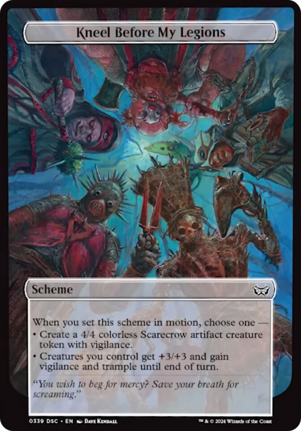 Kneel Before My Legions (Full Art) (A:DSC-339) - Duskmourn: House of Horror Commander