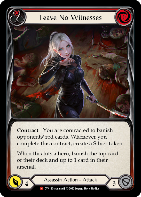 Leave No Witnesses [DYN120] (Dynasty)  Rainbow Foil | The CG Realm