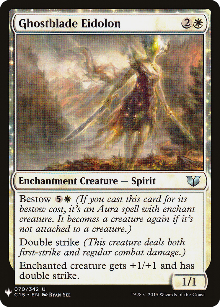 Ghostblade Eidolon (LIST-C15-70) - The List: (enchantment)