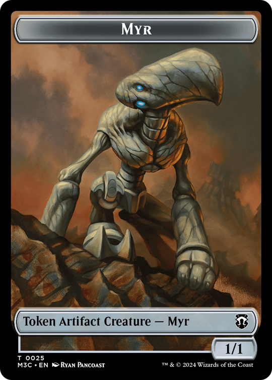 Construct // Myr Double-Sided Token (M3C-24 // 25) - Modern Horizons 3 Commander