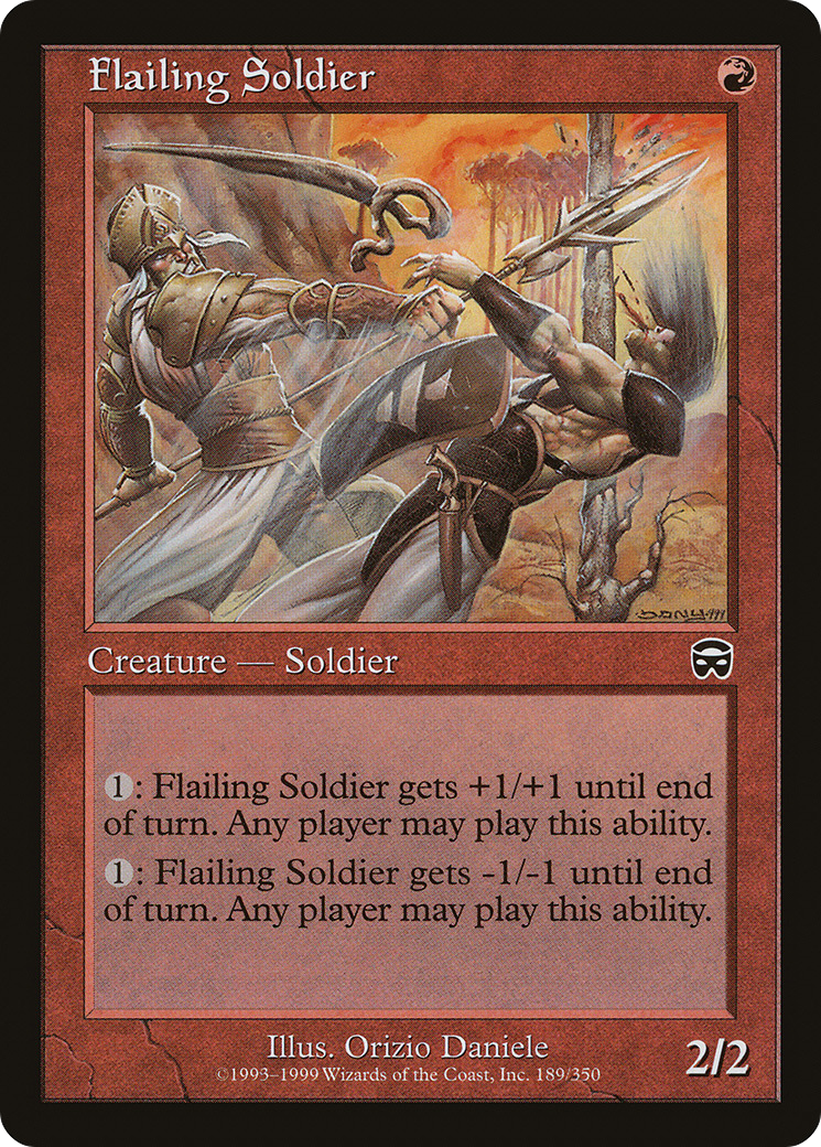 Flailing Soldier (MMQ-189) - Mercadian Masques