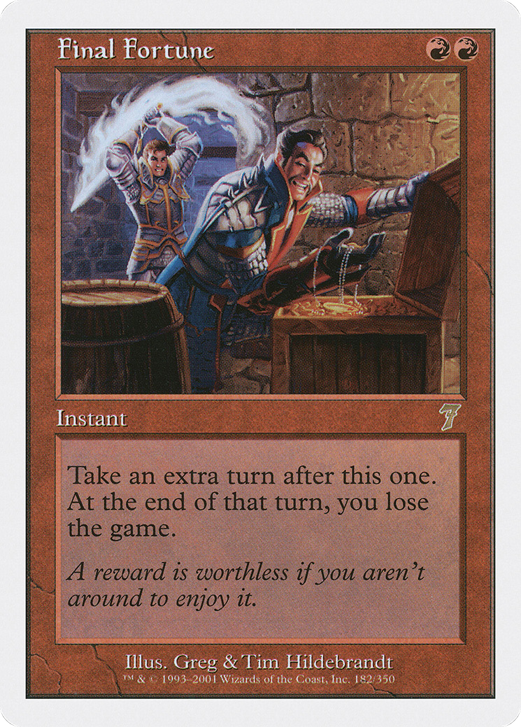 Final Fortune (7ED-182) - 7th Edition