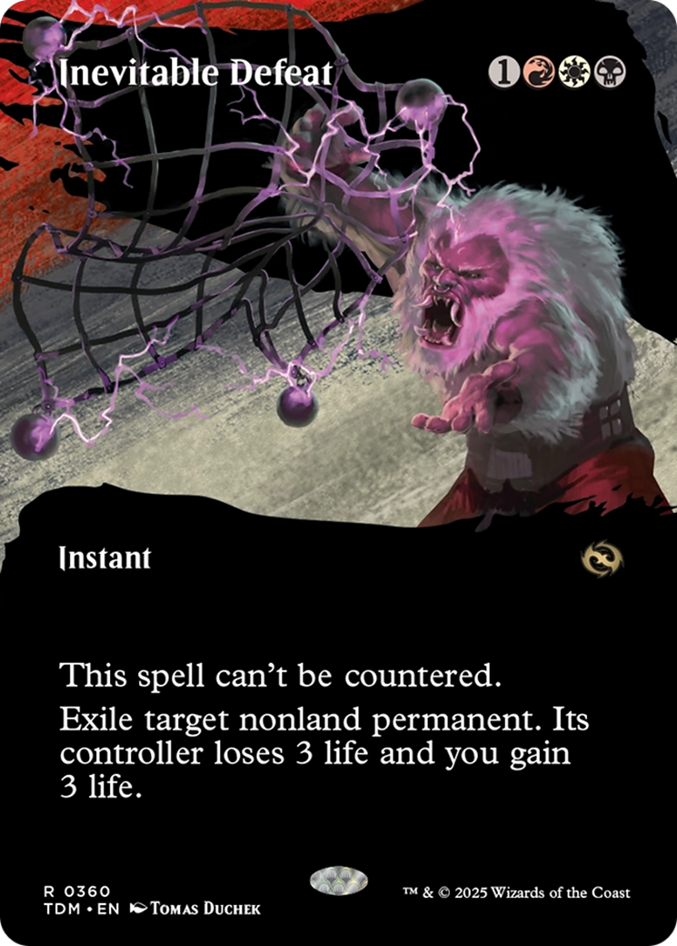 Inevitable Defeat (Borderless) [Tarkir: Dragonstorm] | The CG Realm