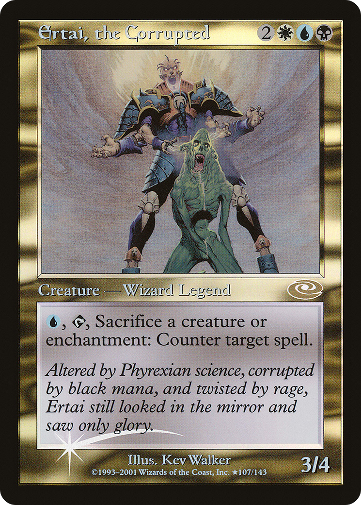 Ertai, the Corrupted (Alt. Art Foil) (PLS-107) - Planeshift Foil