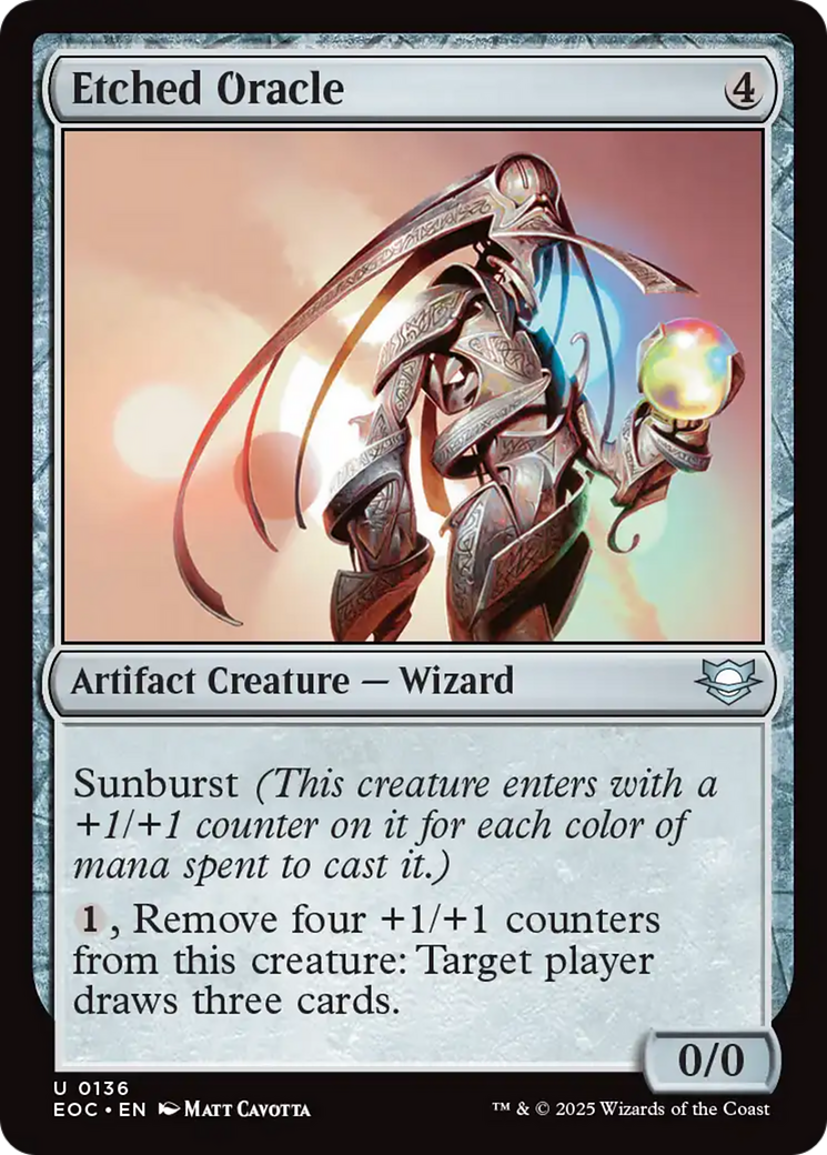Etched Oracle [Edge of Eternities Commander] | The CG Realm