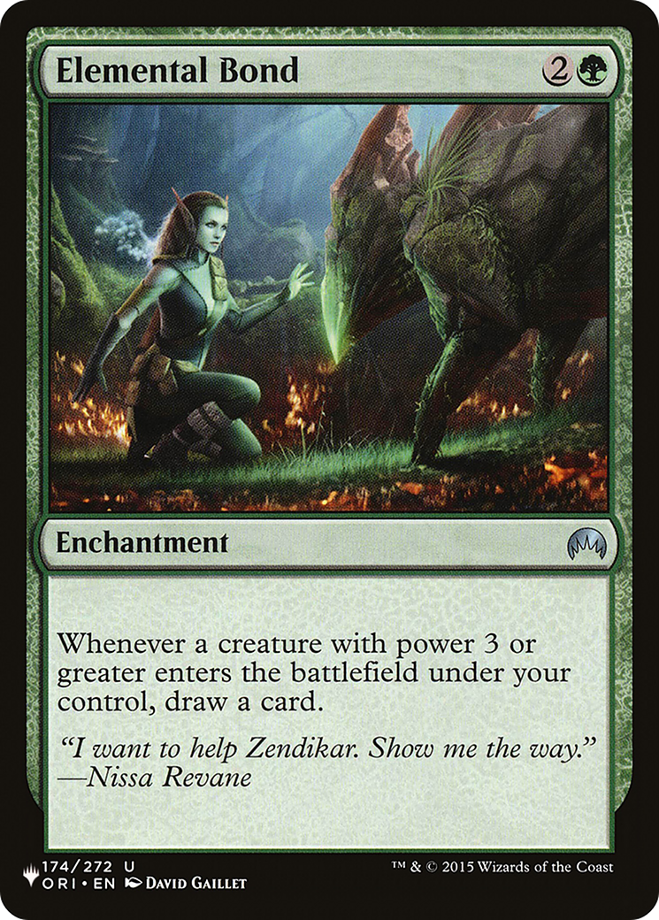 Elemental Bond [The List] | The CG Realm