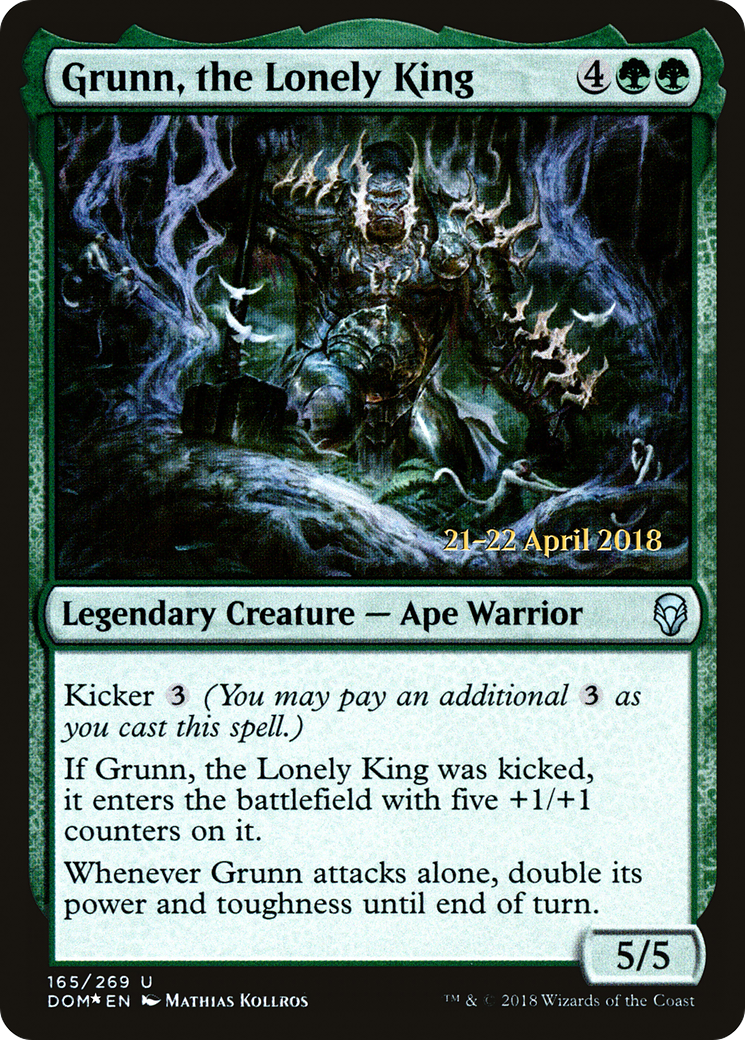 Grunn, the Lonely King (PRE-165) - Dominaria Promos Foil