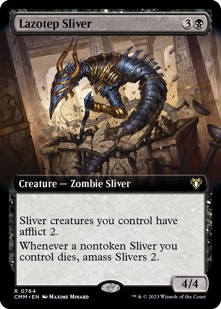 Lazotep Sliver (Extended Art) [Commander Masters] | The CG Realm