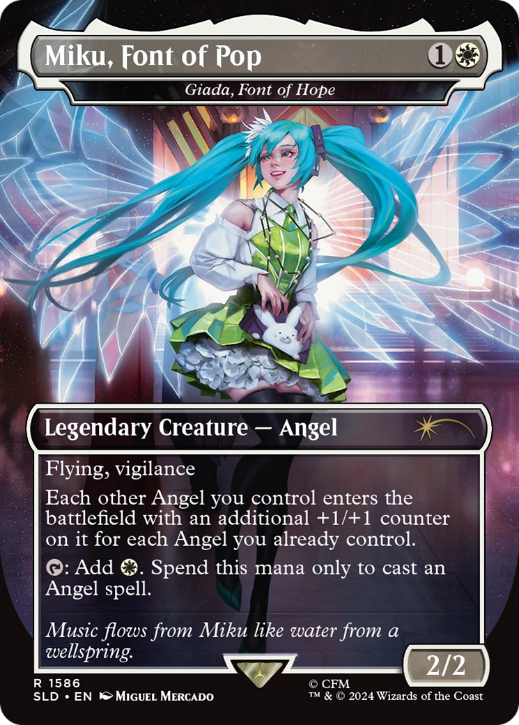 Miku, Font of Pop - Giada, Font of Hope (Rainbow Foil) [Secret Lair Drop Series] | The CG Realm