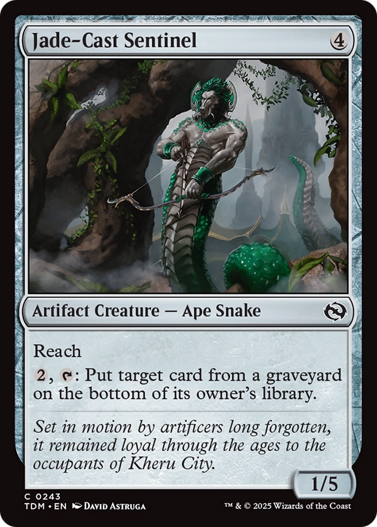 Jade-Cast Sentinel [Tarkir: Dragonstorm] | The CG Realm