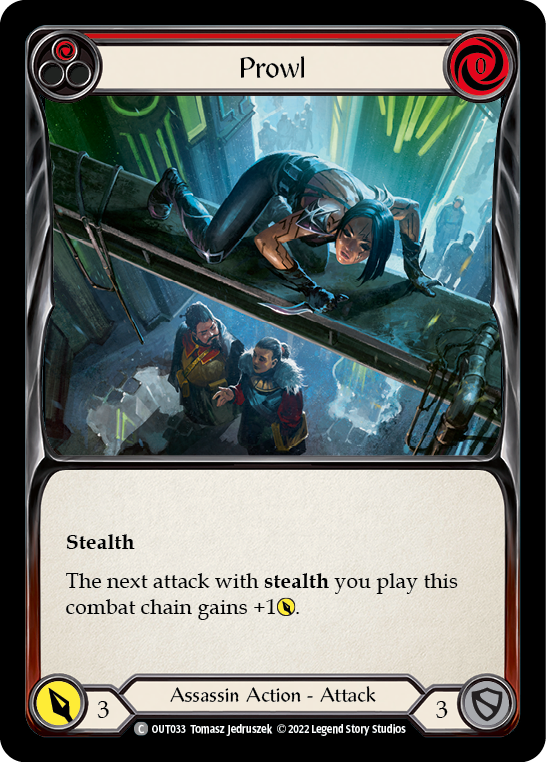 Prowl (Red) [OUT033] (Outsiders)  Rainbow Foil | The CG Realm