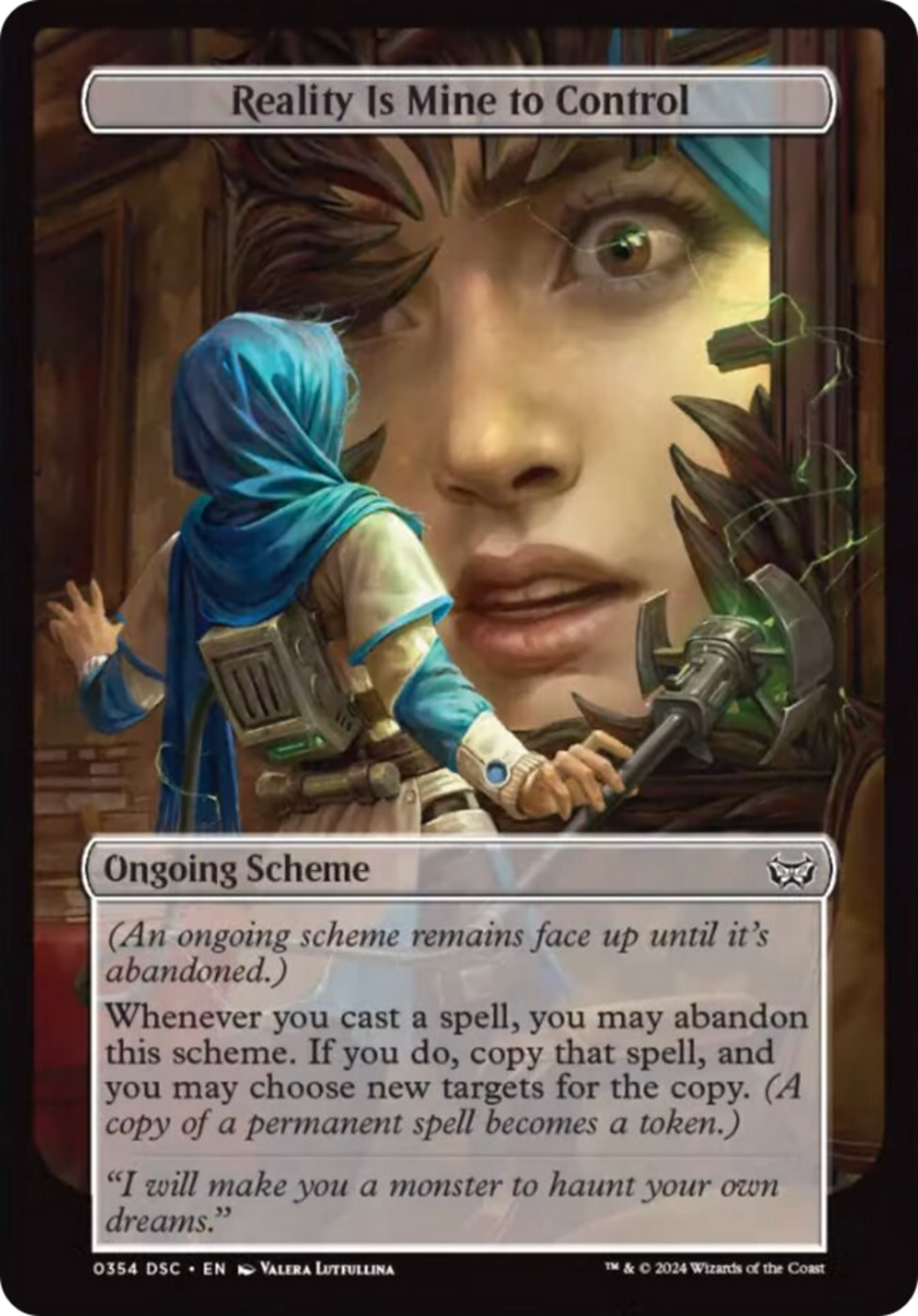 Reality Is Mine to Control (Full Art) (A:DSC-354) - Duskmourn: House of Horror Commander