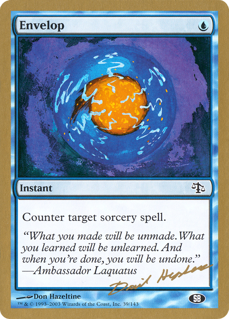 Envelop - 2003 Dave Humpherys (JUD) (SB) (WCD-) - World Championship Decks 2003