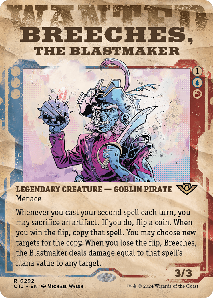 Breeches, the Blastmaker (Showcase) (OTJ-292) - Outlaws of Thunder Junction: (Showcase) (Borderless)