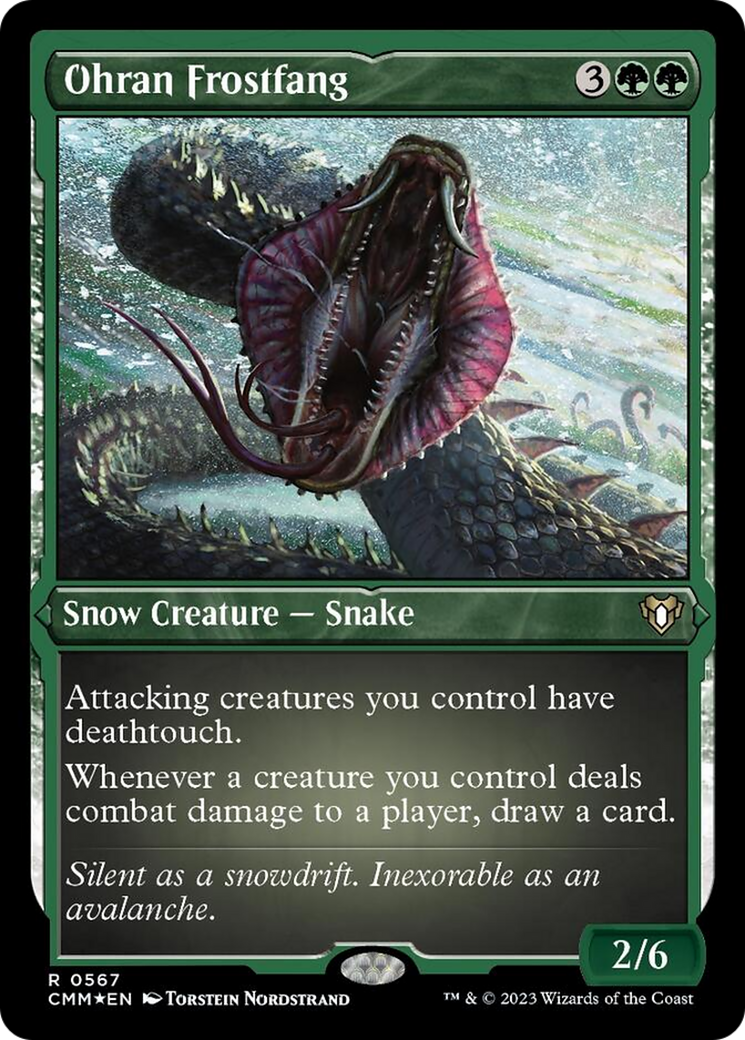 Ohran Frostfang (Foil Etched) [Commander Masters] | The CG Realm