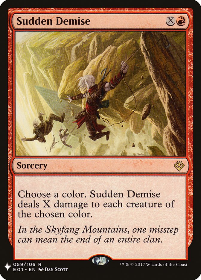 Sudden Demise [The List] | The CG Realm