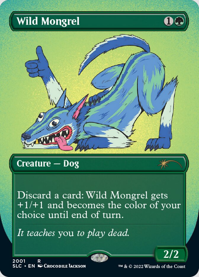 Wild Mongrel (Borderless) [Secret Lair Countdown Kit] | The CG Realm