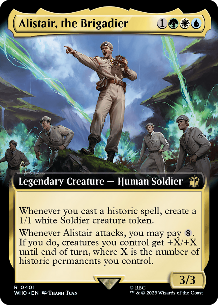 Alistair, the Brigadier (Extended Art) (WHO-401) - Doctor Who: (Extended Art)