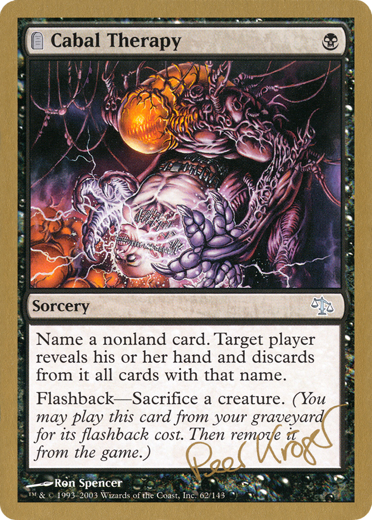 Cabal Therapy - 2003 Peer Kroger (JUD) (WCD-) - World Championship Decks 2003: (tombstone)