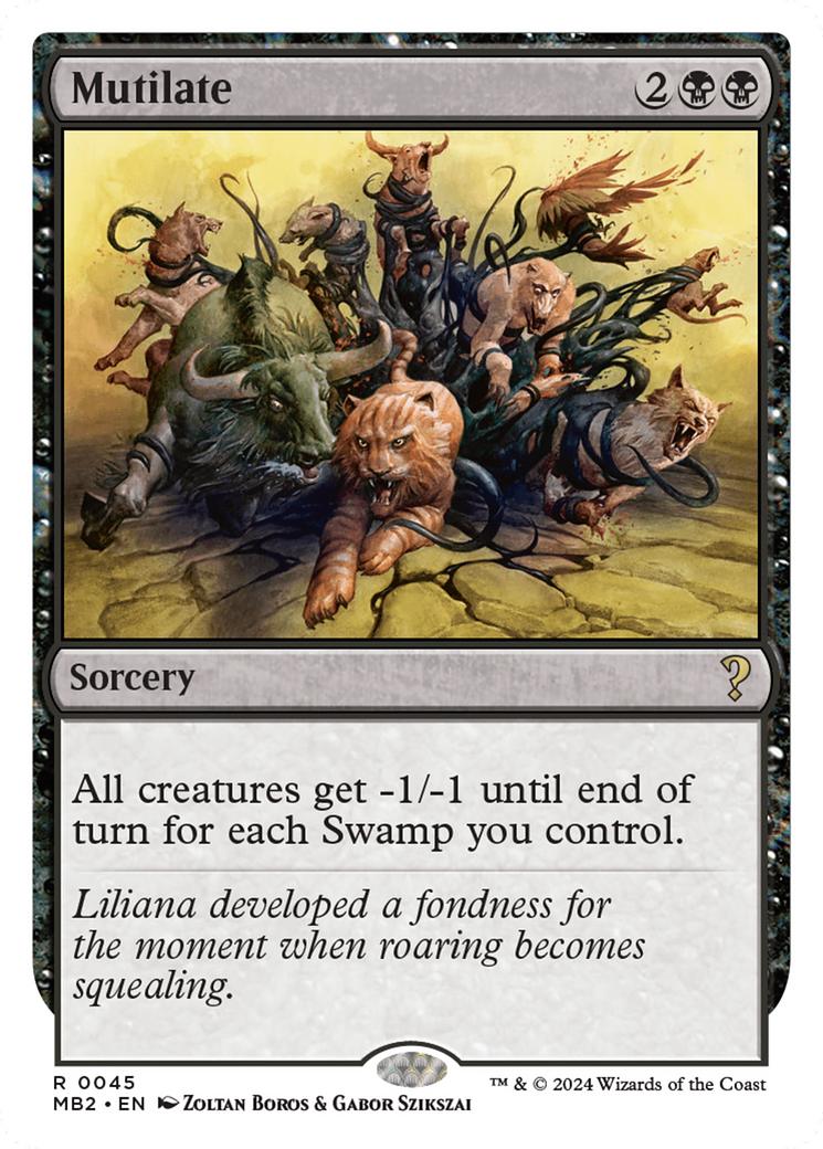 Mutilate (White Border) [Mystery Booster 2] | The CG Realm