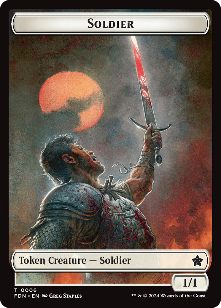 Rabbit // Soldier Double-Sided Token (FDN-5 // 6) - Foundations