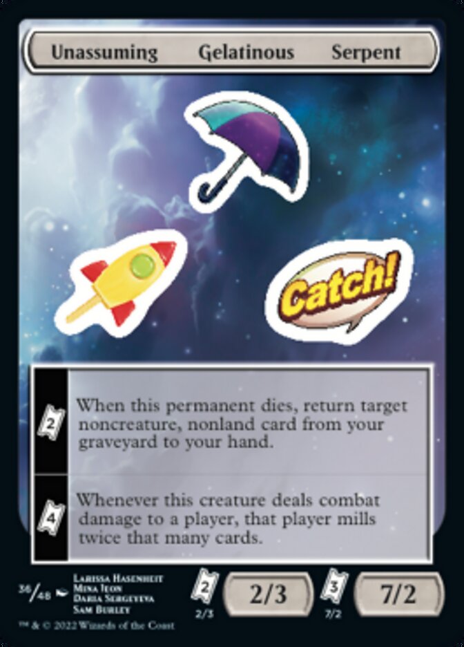 Unassuming Gelatinous Serpent [Unfinity Stickers] | The CG Realm