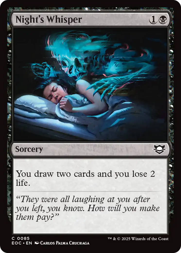 Night's Whisper [Edge of Eternities Commander] | The CG Realm