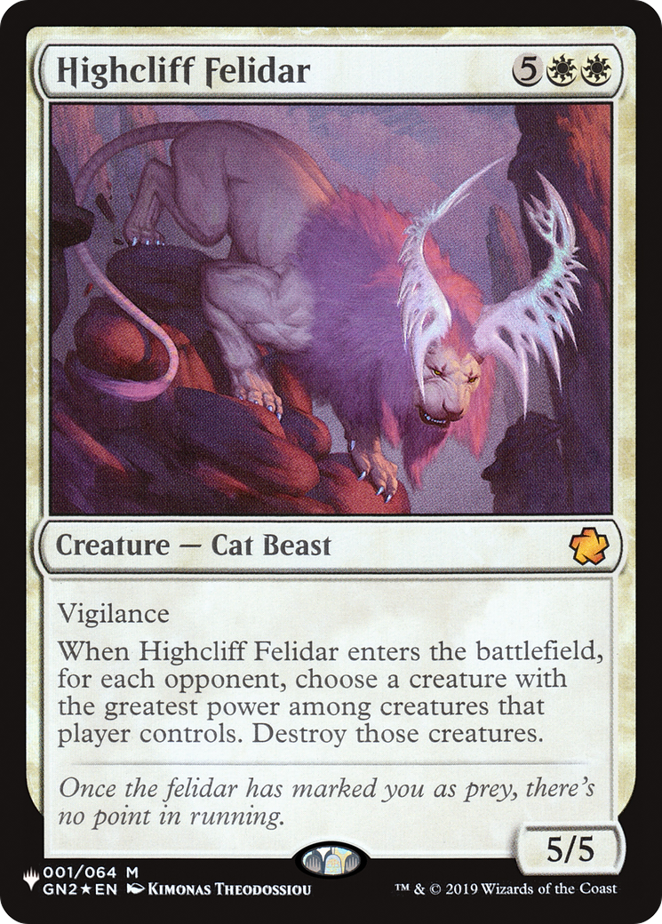 Highcliff Felidar [The List] | The CG Realm