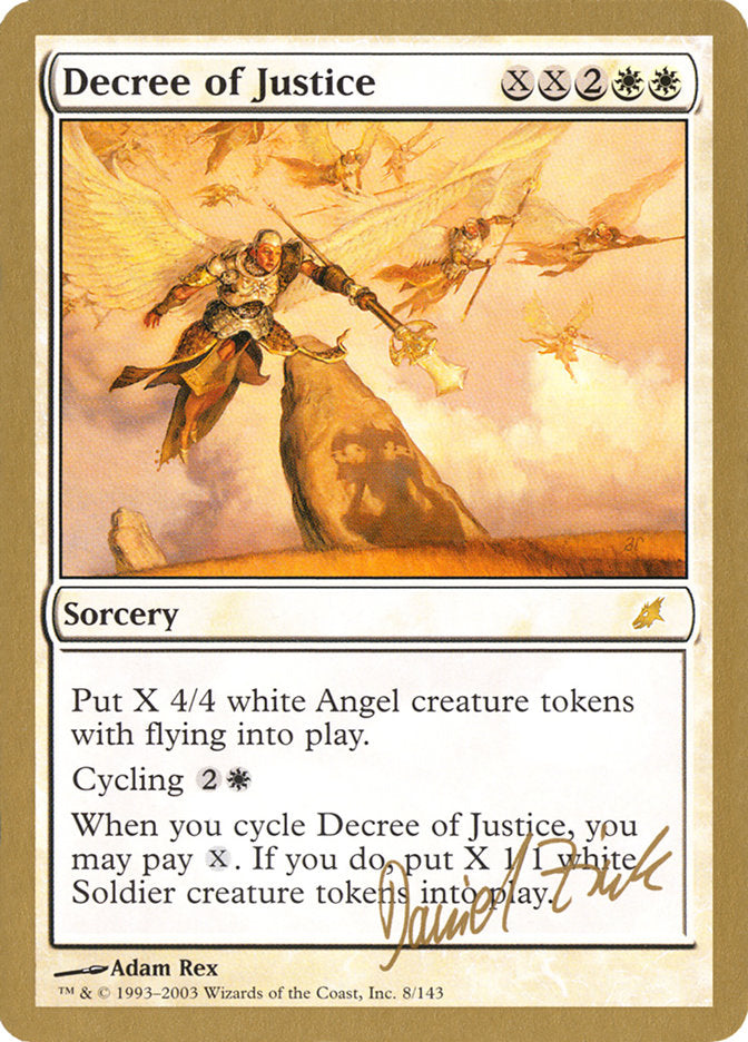 Decree of Justice (Daniel Zink) [World Championship Decks 2003] | The CG Realm