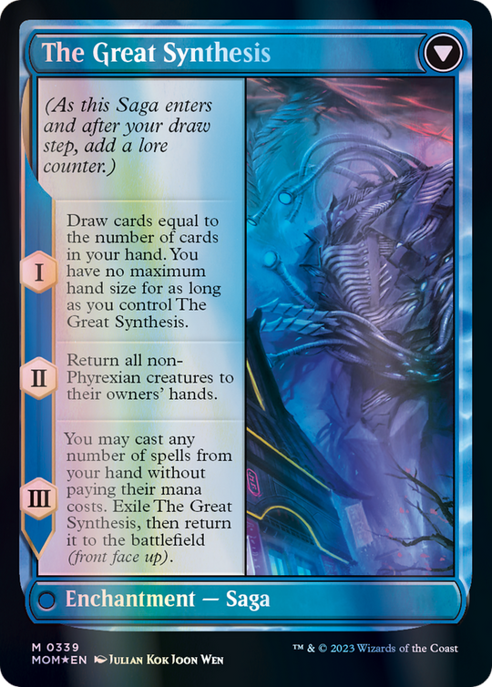 Jin-Gitaxias (Serial Numbered) (MOM-339) - March of the Machine (Borderless) Foil