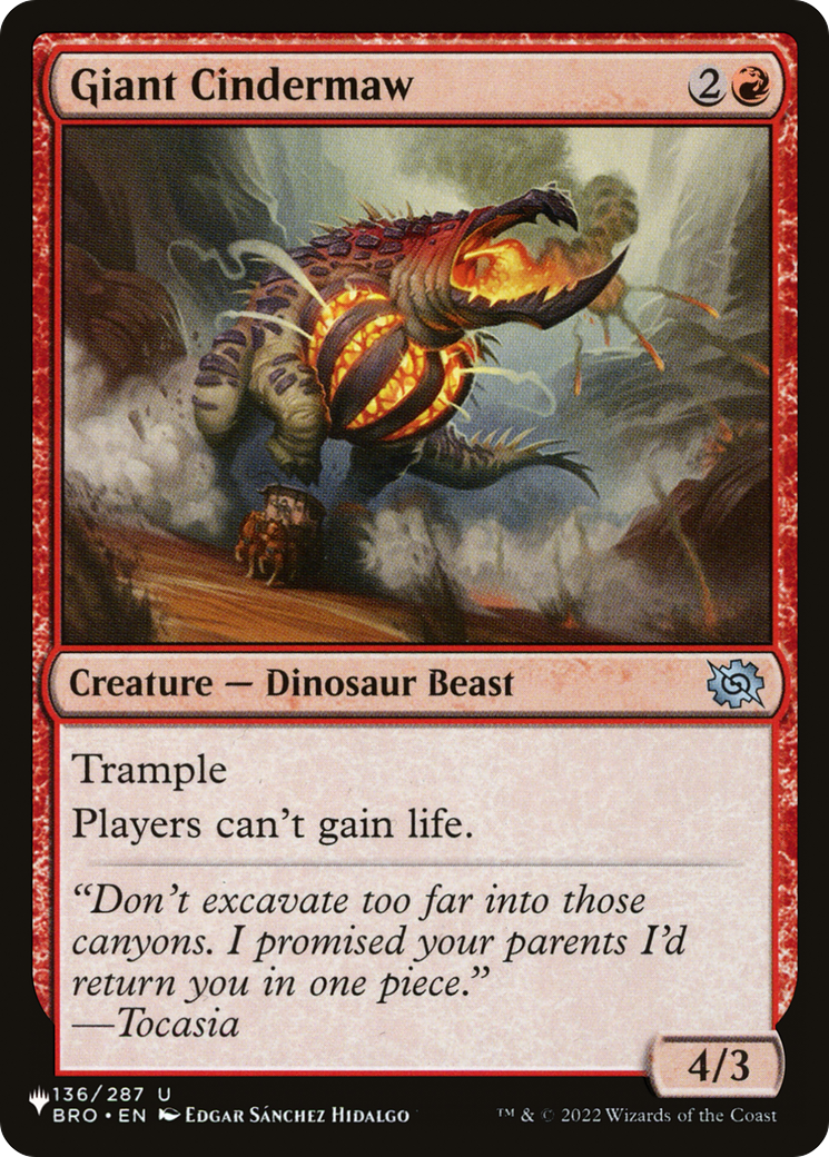 Giant Cindermaw [The List] | The CG Realm