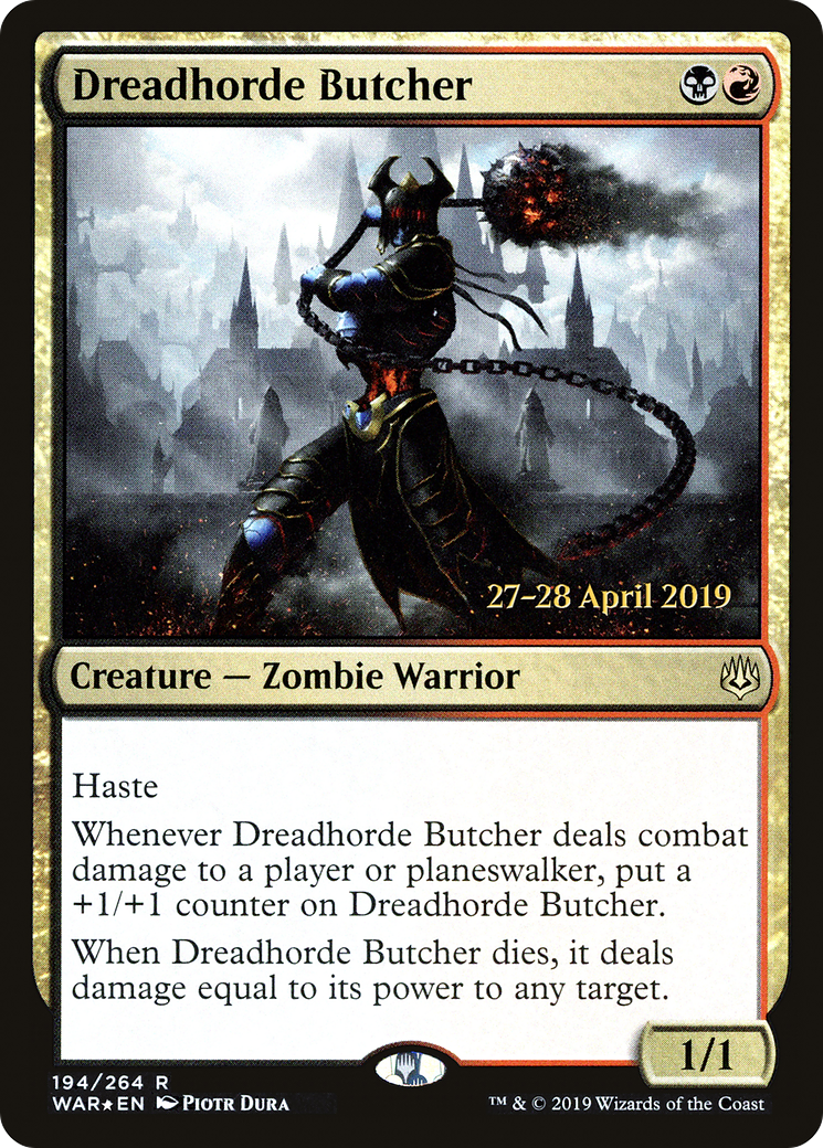 Dreadhorde Butcher (PRE-194S) - War of the Spark Promos Foil