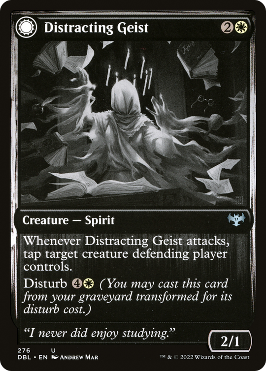 Distracting Geist (DBL-276) - Innistrad: Double Feature: (Double Faced Transform)