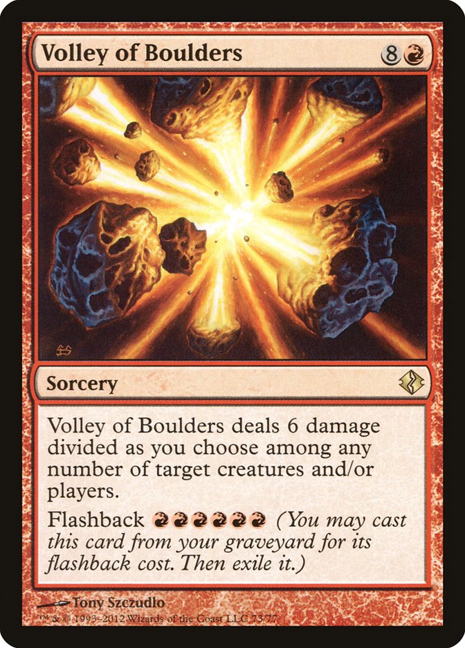 Volley of Boulders [Duel Decks: Venser vs. Koth] | The CG Realm
