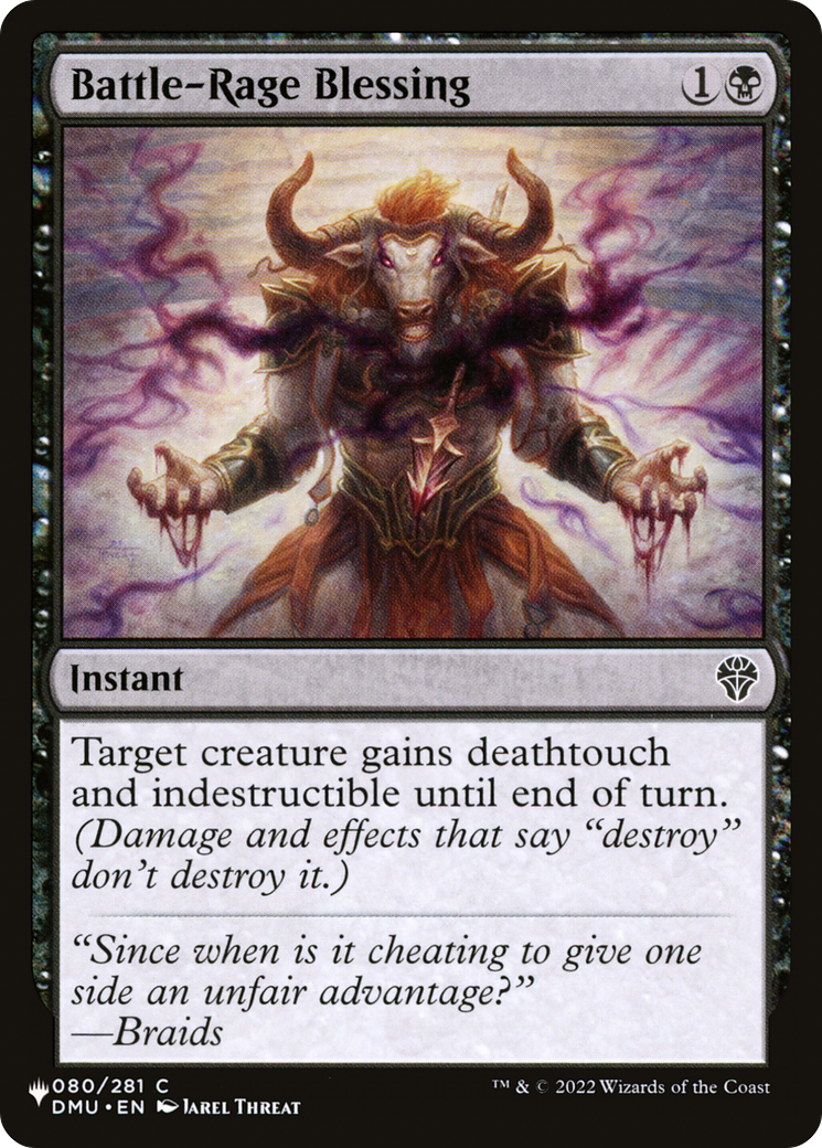Battle-Rage Blessing [The List] | The CG Realm