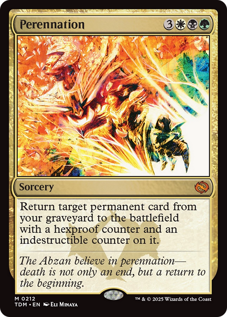 Perennation (TDM-212) - Tarkir: Dragonstorm