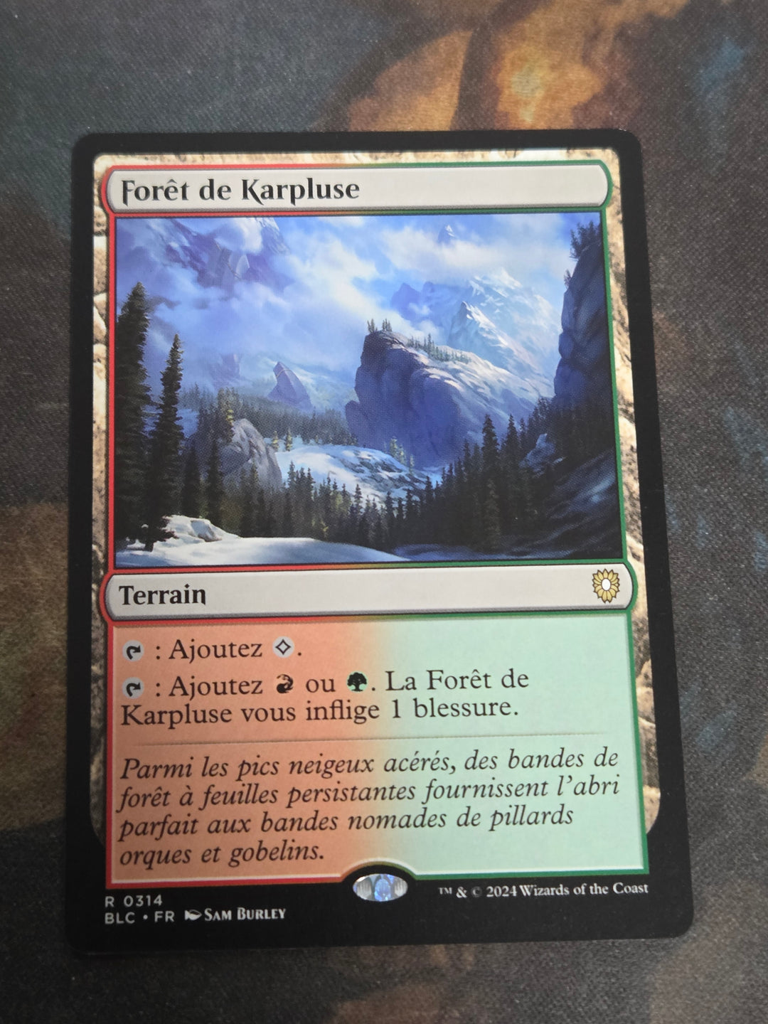 Karplusan Forest (BLC-314) - Bloomburrow Commander (French)