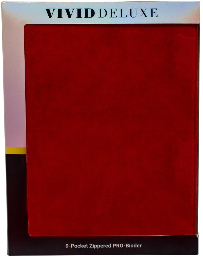 UP ZIP BINDER PRO VIVID DELUXE 9PKT RED | The CG Realm