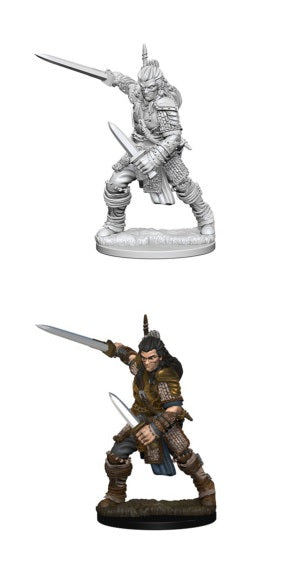 D&D Unpainted Miniature Deep Cuts Human Male Fighter